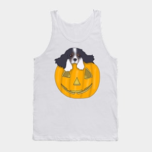 Puppy in a pumpkin  (cavalier king charles spaniel) Tank Top